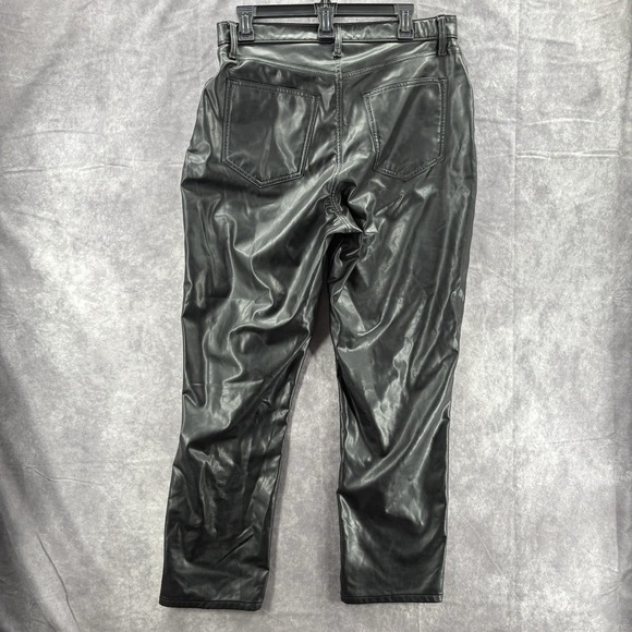 Abercrombie & Fitch Denim - Abercrombie Fitch Jeans Womens 32 14R 90s‎ Ultra High Rise Curve Leather Black